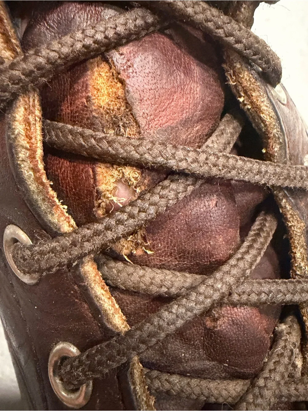 Vintage Red Wing Brown Leather Chippewa Heritage Monkey Work Boots size 9 #2902